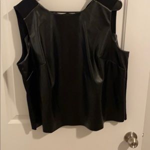 The Limited faux leather top